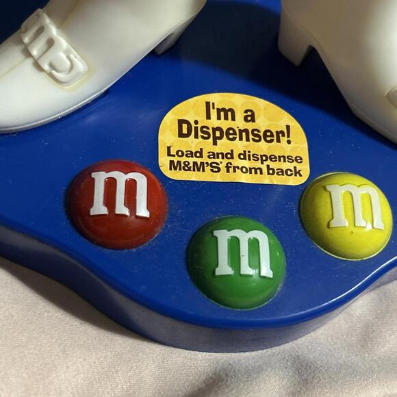 2012 Green M & M Dispenser  White Gogo Boots 10" Tall Collectible M&M - Picture 2 of 9